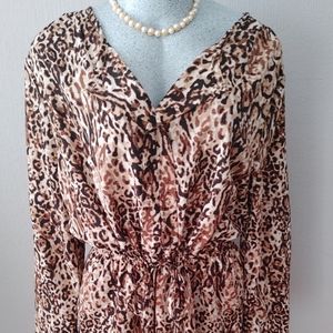 Merona Animal Print Dress Size XL
